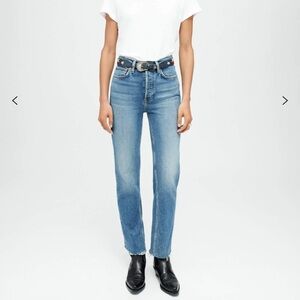 Re/Done COMFORT STRETCH HIGH RISE STOVE PIPE